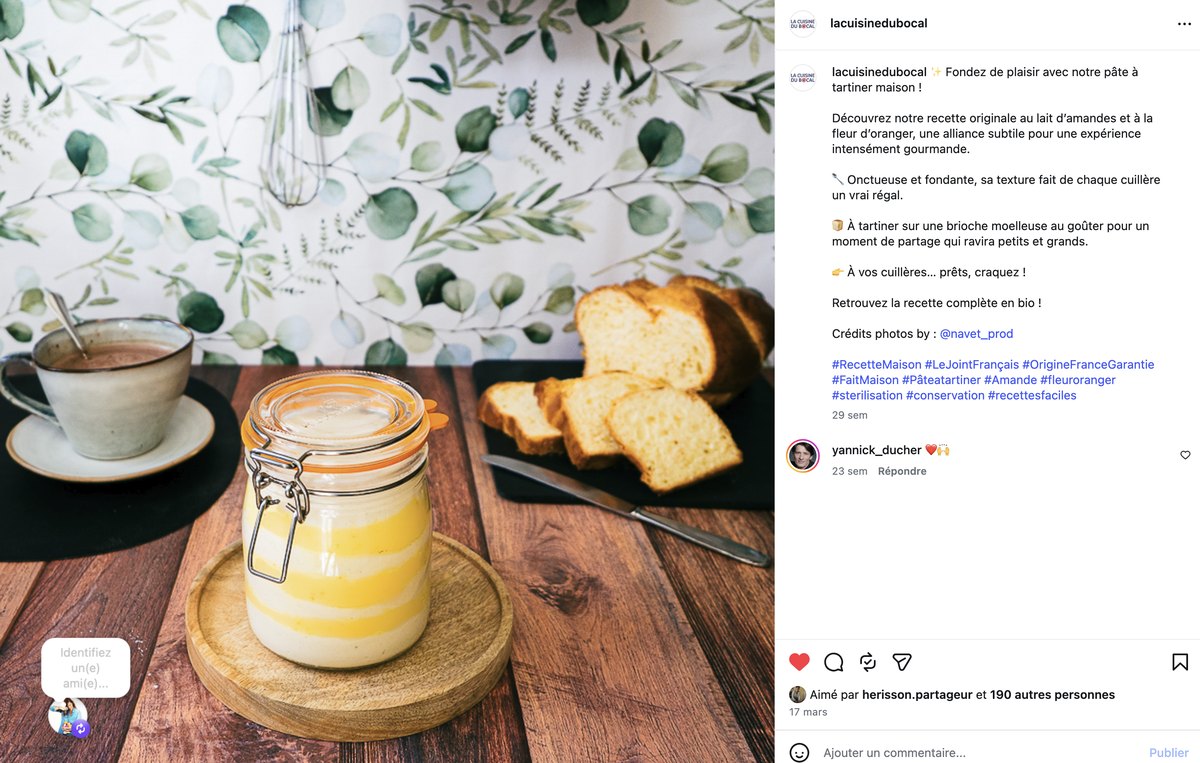 Pâte à tartiner au lait d’amandes et à la fleur d’oranger